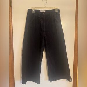🖤✨ FatFace Black Corduroy Wide-Leg Pants US 4 / UK 8